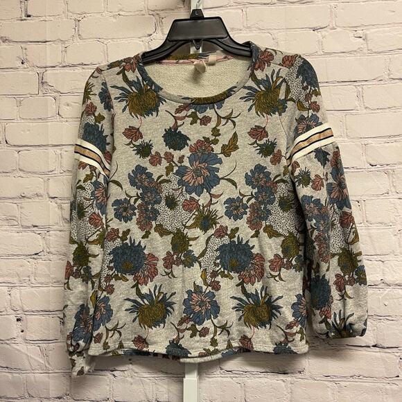 ANTHROPOLOGIE - DOLAN Tawaga Floral Sweatshirt - Picture 2 of 7